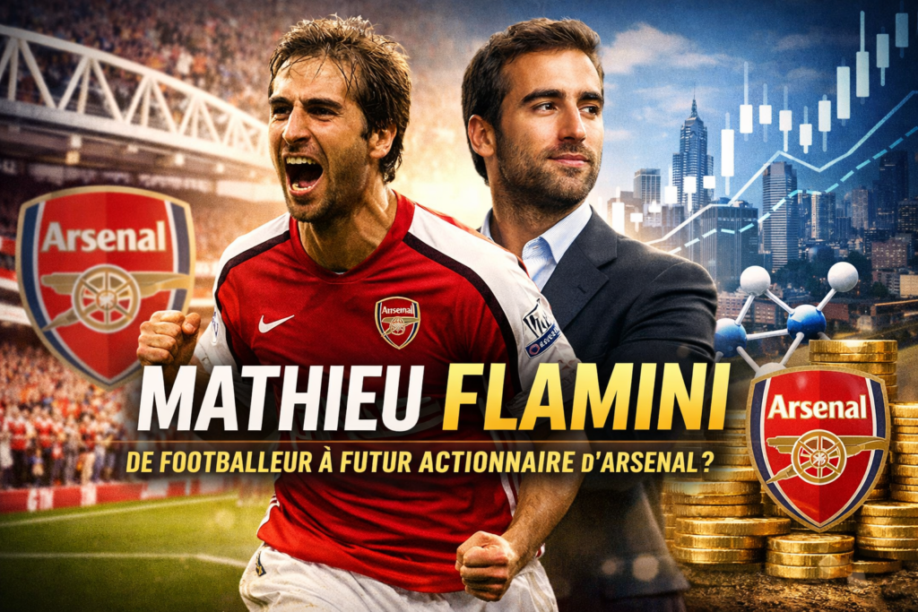 Mathieu Flamini entre football et business avec Arsenal en arrière-plan