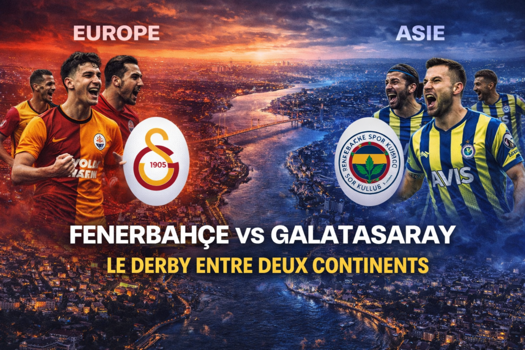 Fenerbahçe Galatasaray derby intercontinental Istanbul Europe Asie Bosphore rivalité football Turquie