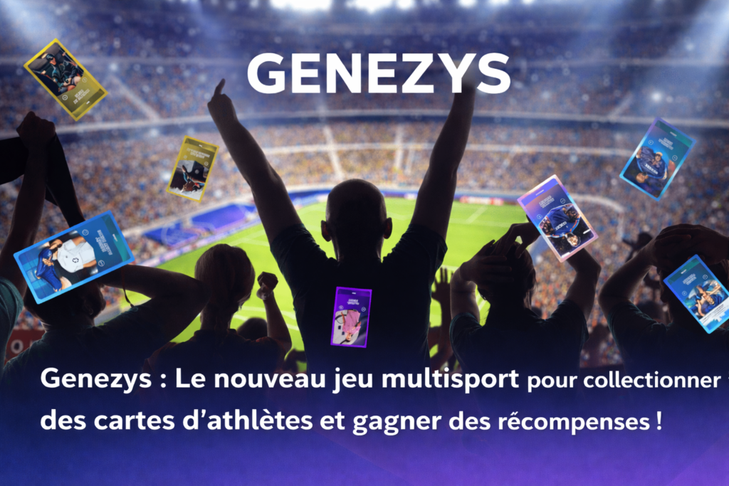 Genezys jeu multisport cartes athlètes stade supporters football récompenses