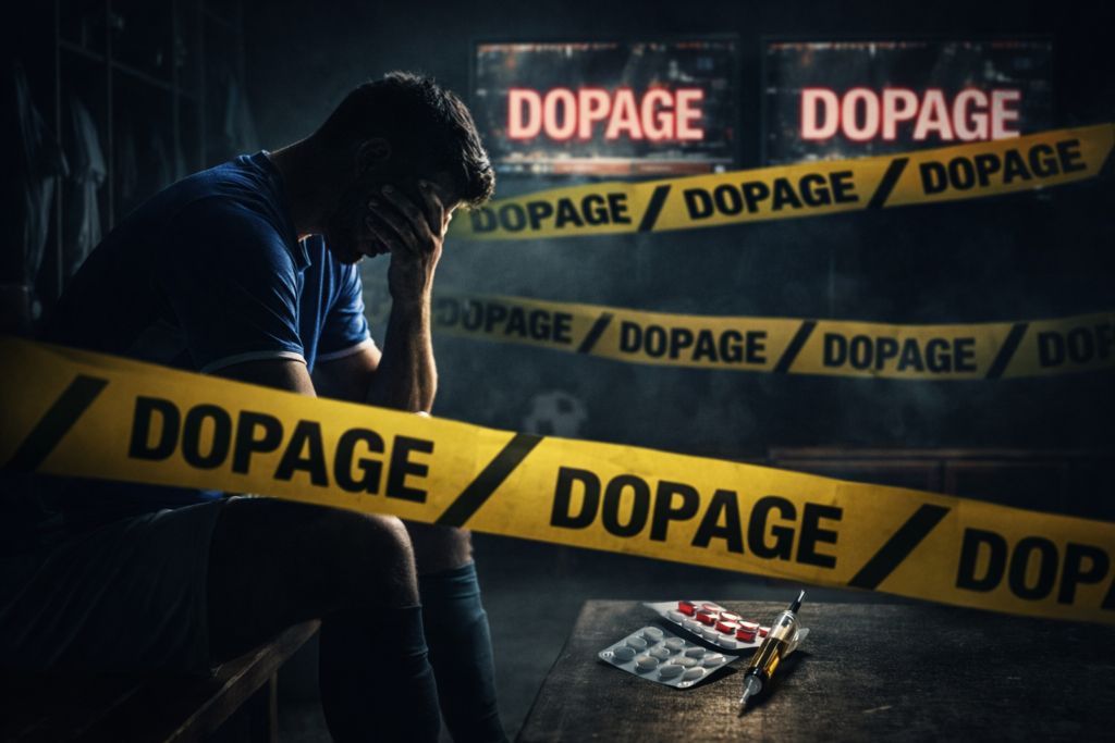 footballeurs dopés joueur vestiaire sombre dopage football scandale